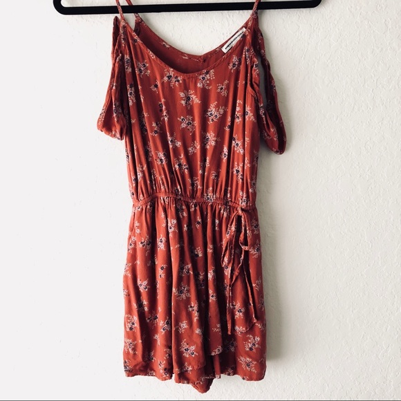 American Eagle Outfitters Pants - American Eagle Off The Shoulder Romper